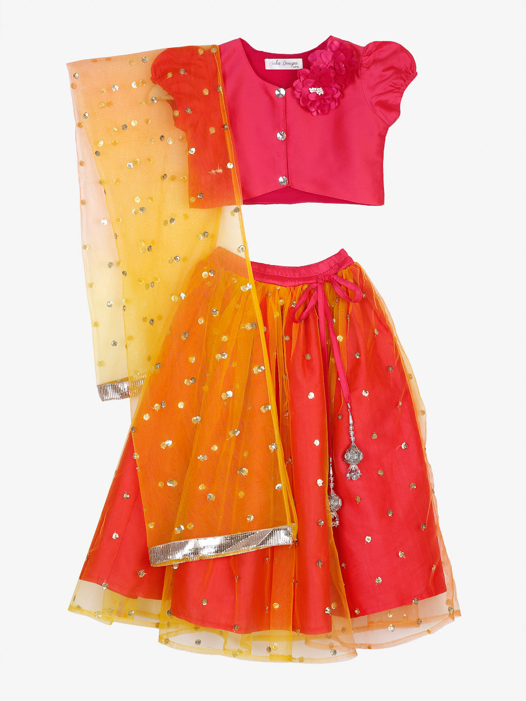 Buy Yellow Ethnic Wear Sets for Girls by SAKA DESIGNS Online | Ajio.com